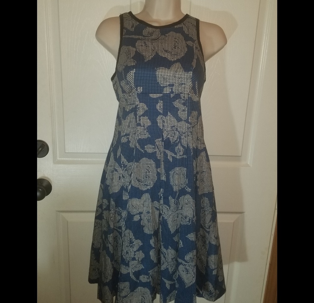 Maggie London modern fit and flair dress